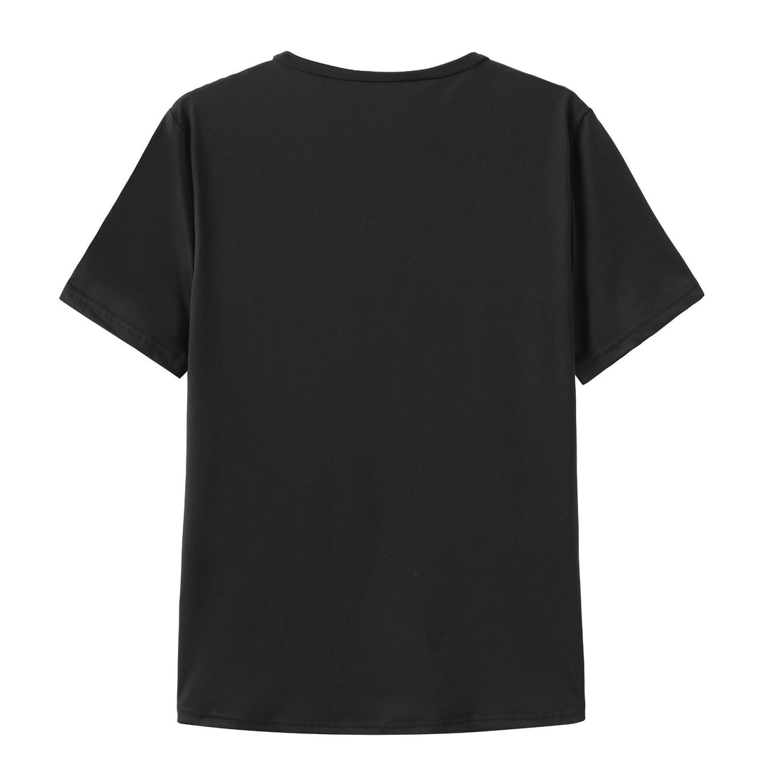 Dame T-shirt med kreativ grafisk tryk og afslappet snit Skovae