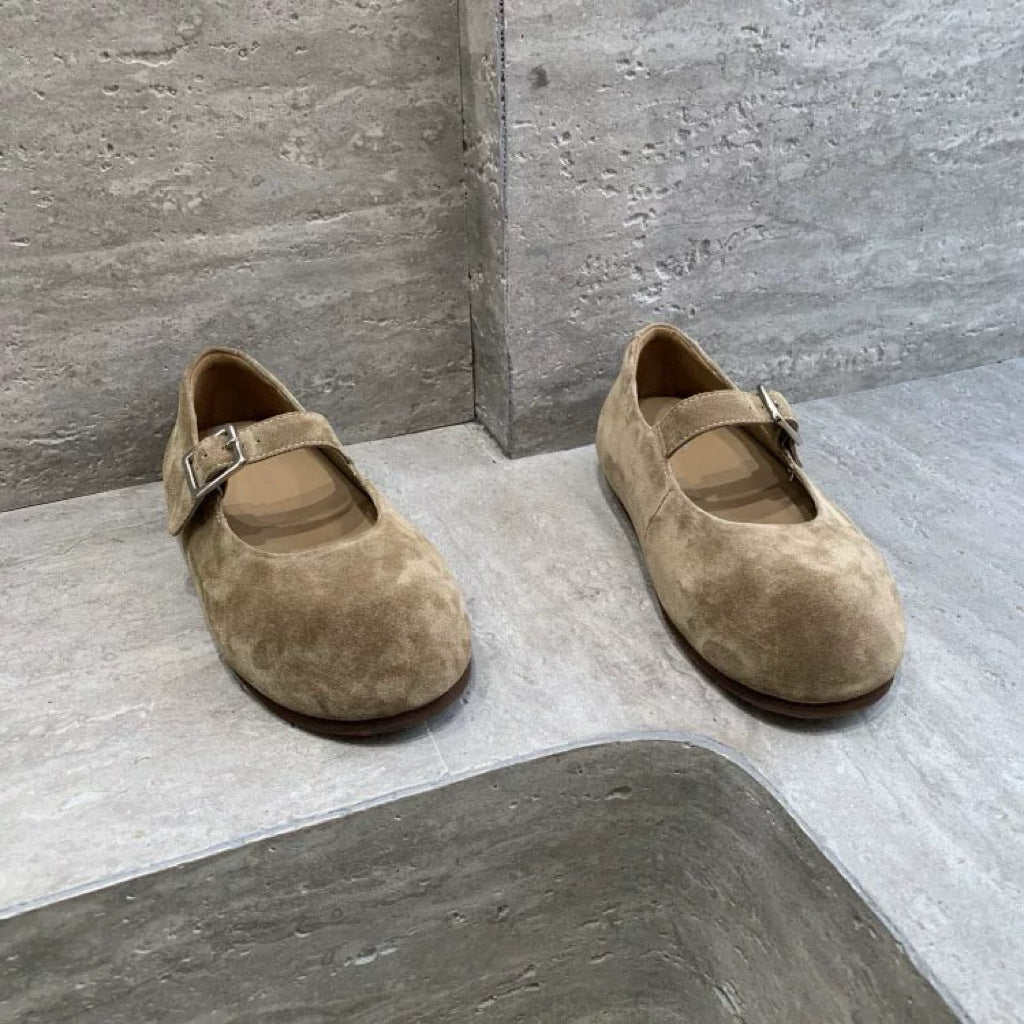 Dame Klassiske Mary Jane Ballerinaer med Elegant Spænde-Detalje Stilla