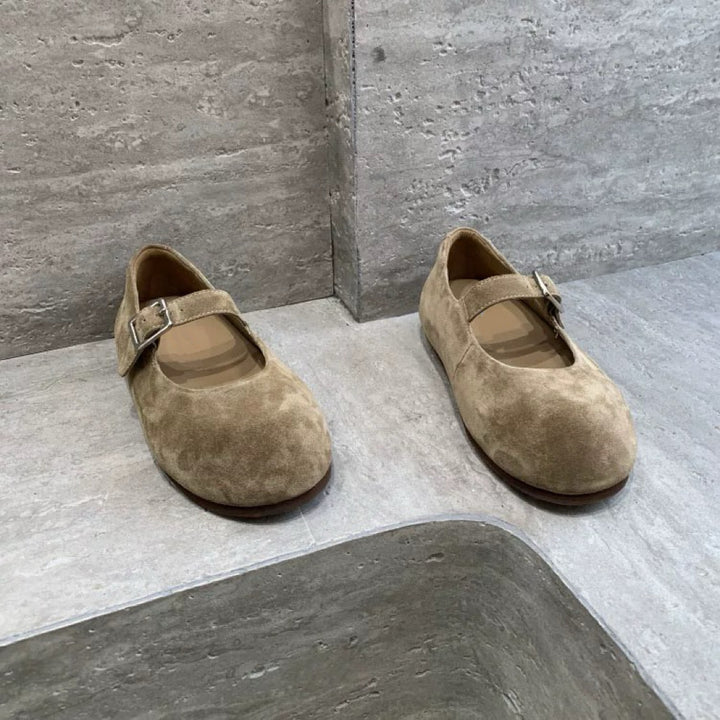 Dame Klassiske Mary Jane Ballerinaer med Elegant Spænde-Detalje Stilla