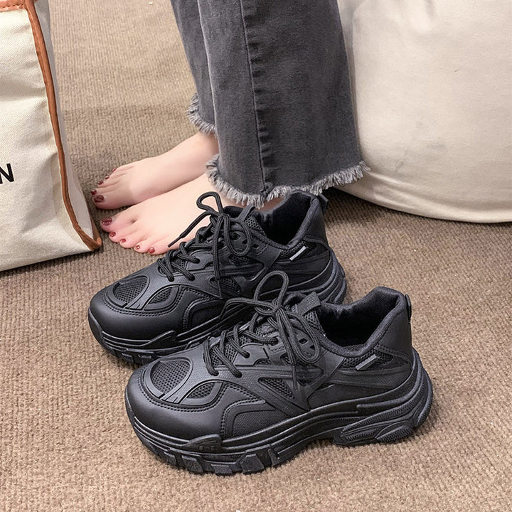 Dame sporty Chunky Sneakers med åndbare mesh-indsatser og skridsikker sål Stilla