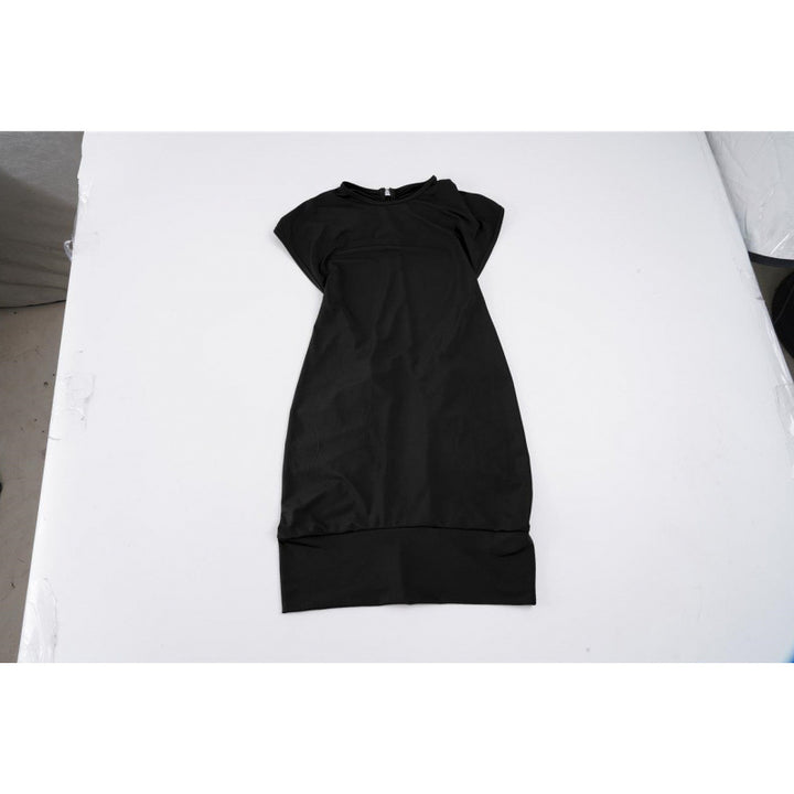 Dame Elegant Bodycon Kjole med korte Ærmer og afslappet Pasform Skovae
