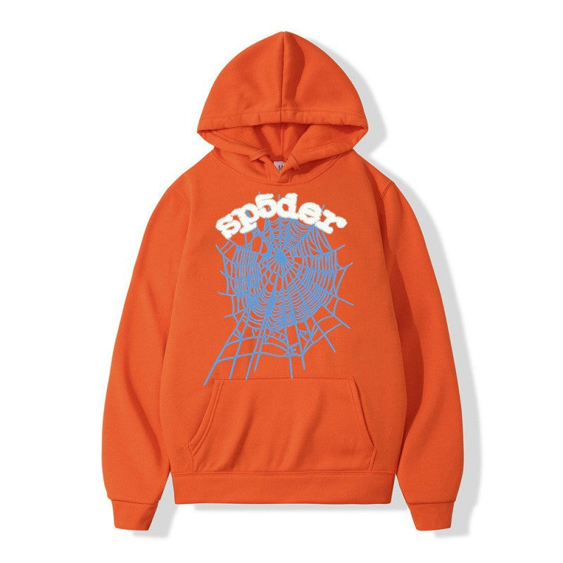 Kvinders hoodie med kreativ edderkopmønster og komfortabel pasform Skovae