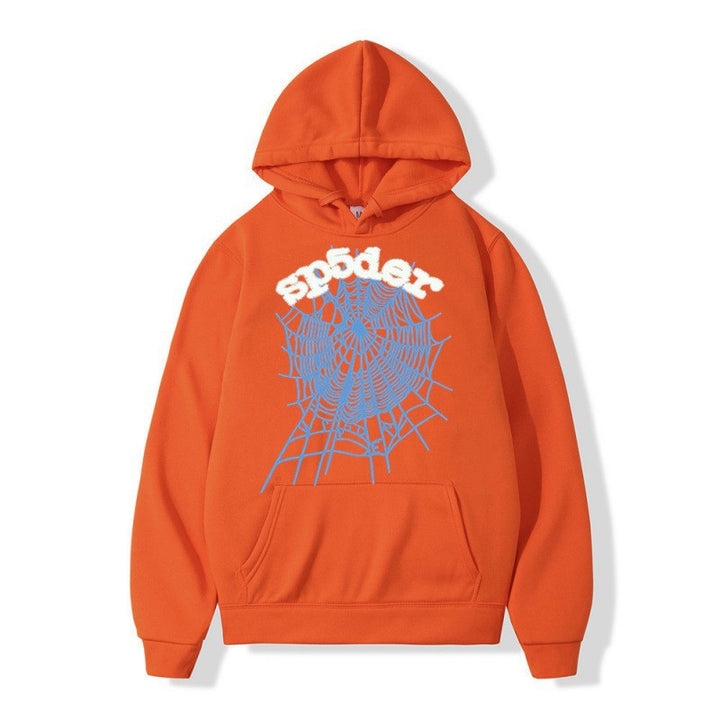 Kvinders hoodie med kreativ edderkopmønster og komfortabel pasform Skovae