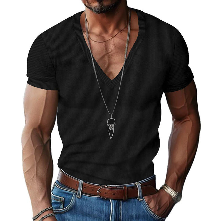 Herre Kortærmet V-Hals T-Shirt Stilla
