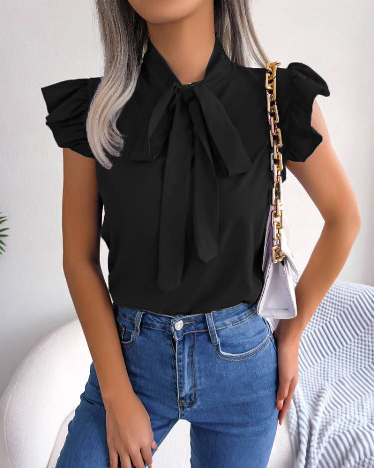 Dame elegant buebluse Stilla