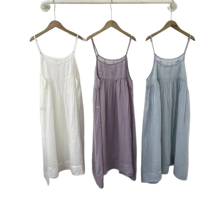 Femme Bohemian Broderet Maxikjole Stilla