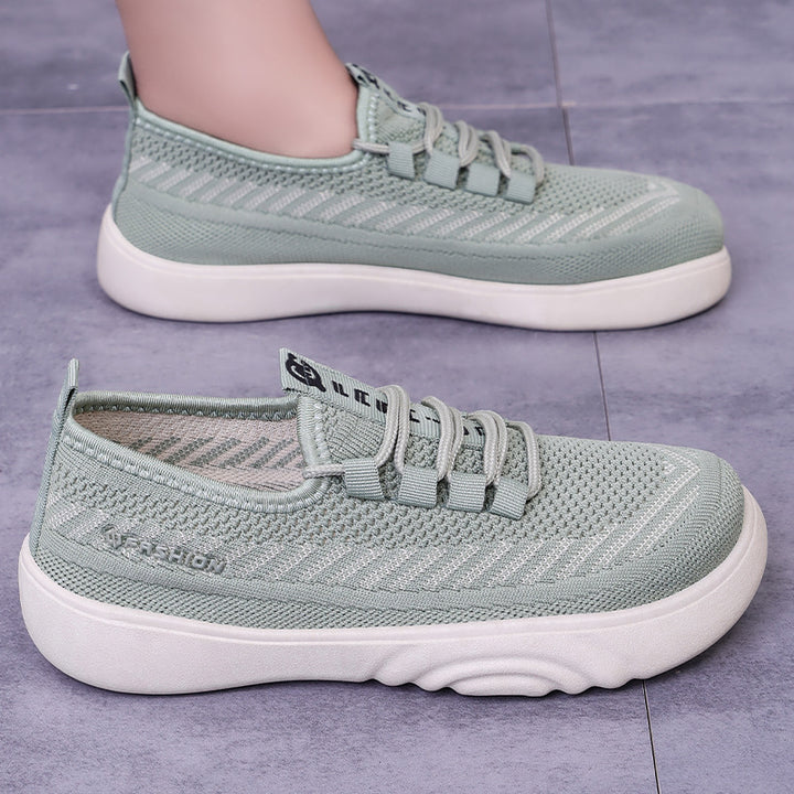 Dame Åndbare Slip-On Sneakers med innovativ strik teknologi Stilla
