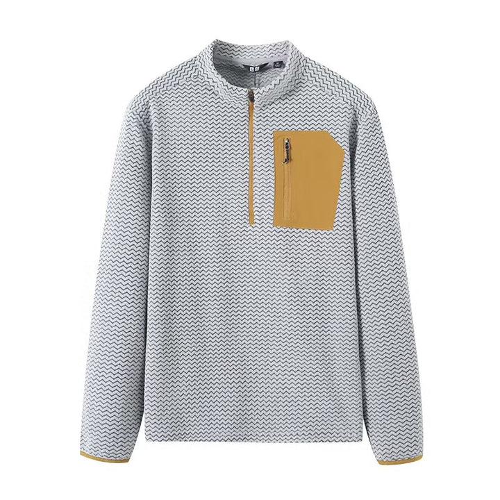 Kvindernes funktionelle sweater med høj krave og praktisk lynlås Stilla