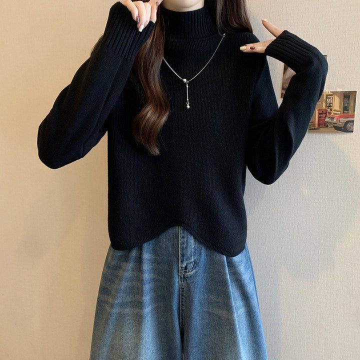 Kvinders elegante højhalset sweater i en afslappet pasform Stilla