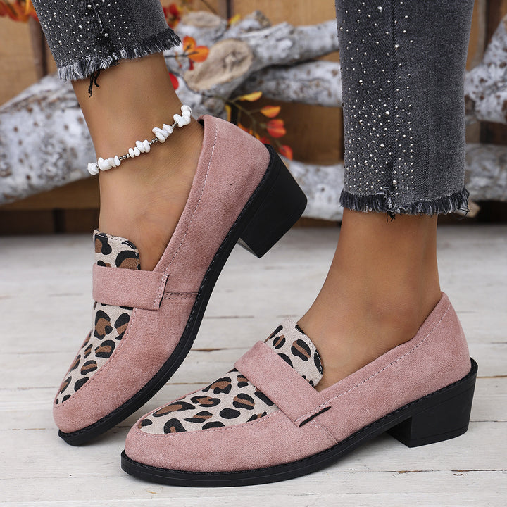 Dame loafers med moderne leopardmønster og behagelig fodbede Stilla