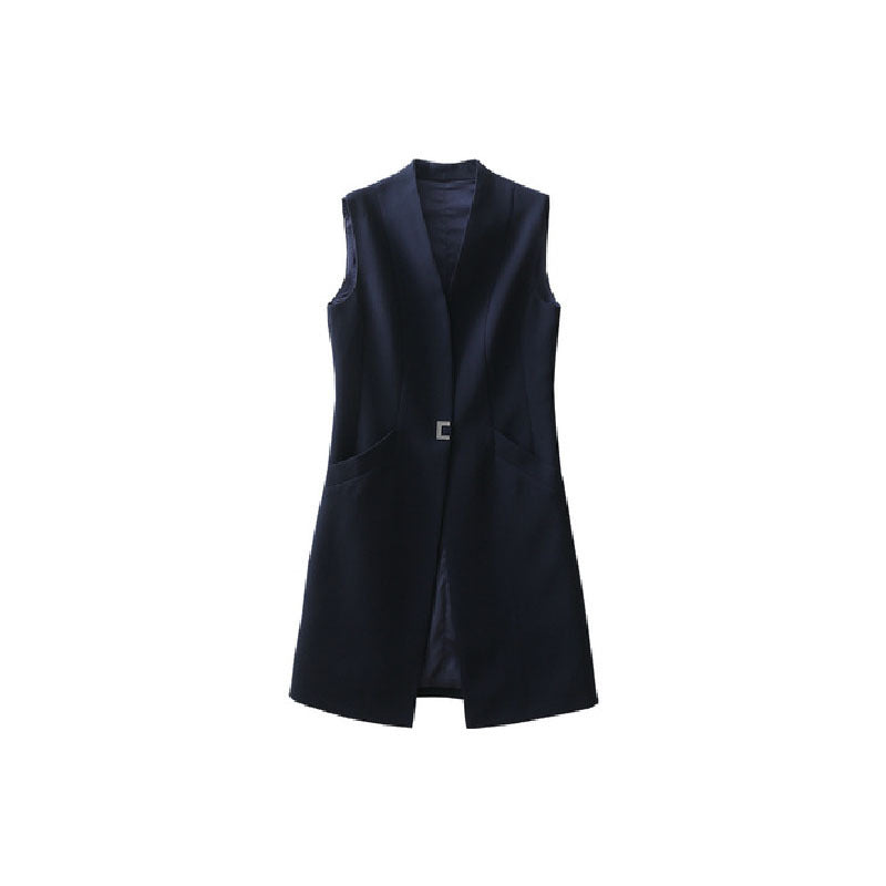 Damer asymmetrisk blazer-kjole i minimalistisk design Stilla