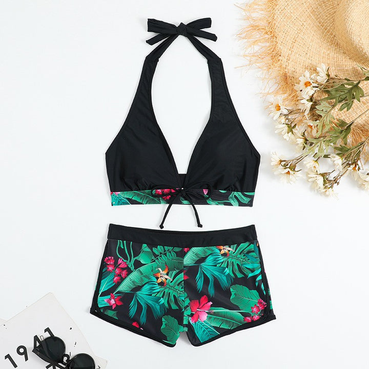 Dame Sporty Bikini-sæt med skjult mave Skovae