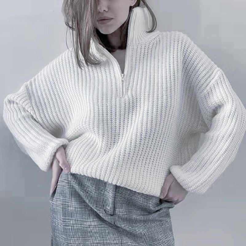 Dame pæn sweater i afslappet strikstil Stilla