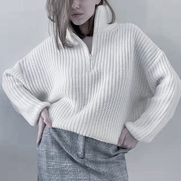 Dame pæn sweater i afslappet strikstil Stilla