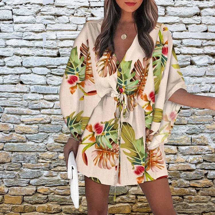 Dame Mode Kimono-Minikjole Stilla