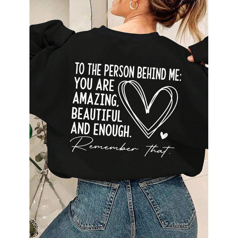 Kvinders sweatshirt med inspirerende design og afslappet pasform Stilla