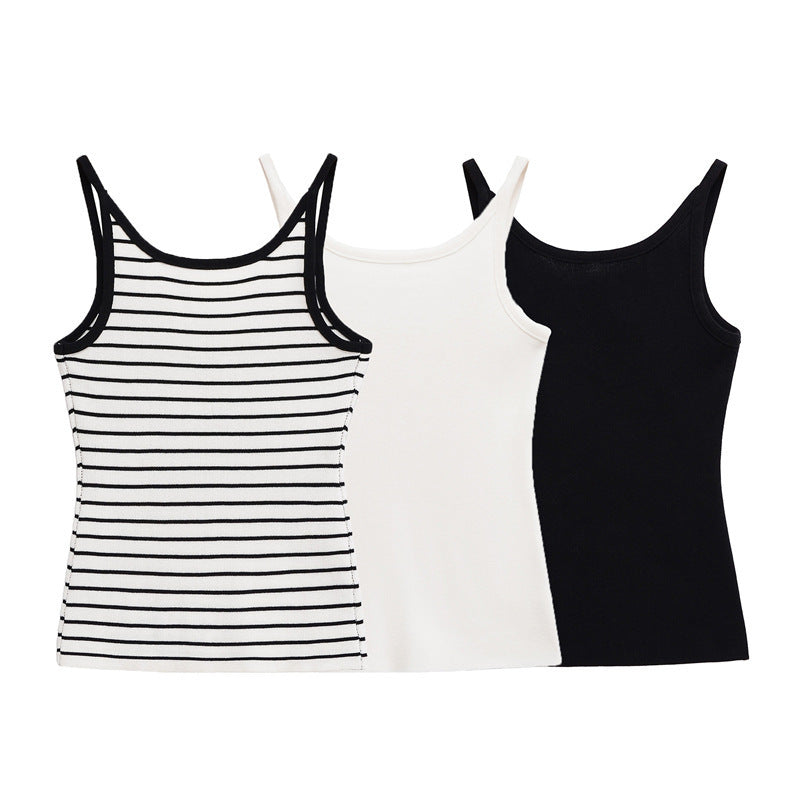 Femme Stribet Tanktop med Behagelig Snit Stilla