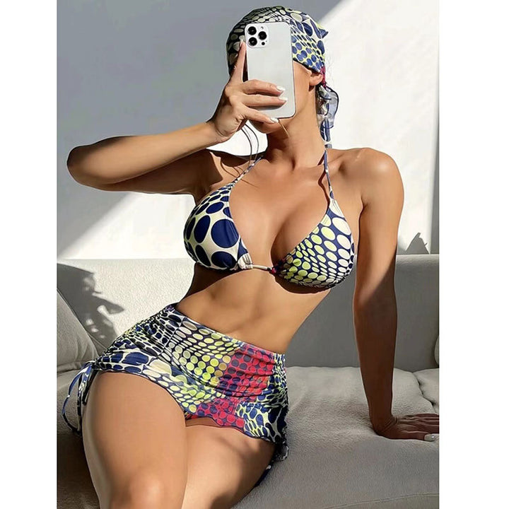 Dame Bikini-sæt med elastisk nederdel og justerbare stropper Stilla