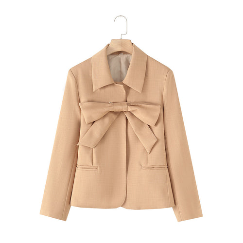 Femme Tailoreret Blazer med Sløjfedetalje Stilla