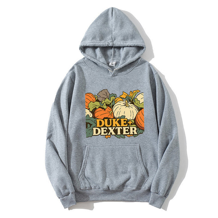 Kvinders hoodie med muntert græskar motiv Skovae