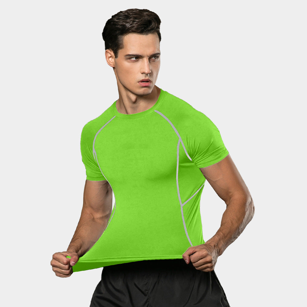 Herrer Funktionelt Sport-T-Shirt med ergonomisk snit og åndbar teknologi Stilla