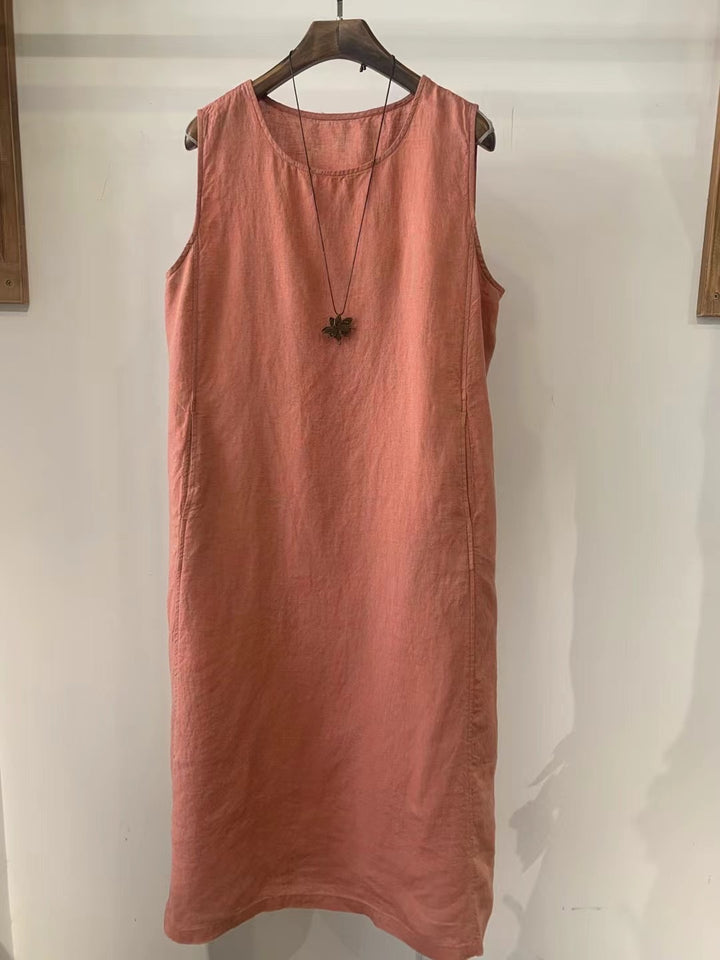 Femme Relaxed Fit Linned Shift Kjole Stilla