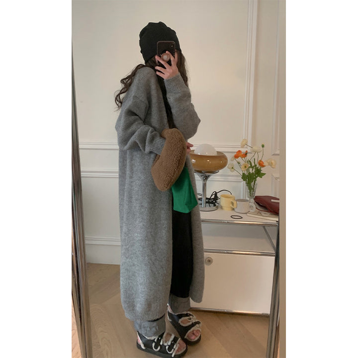 Kvinderne Lange Strik Cardigan Stilla