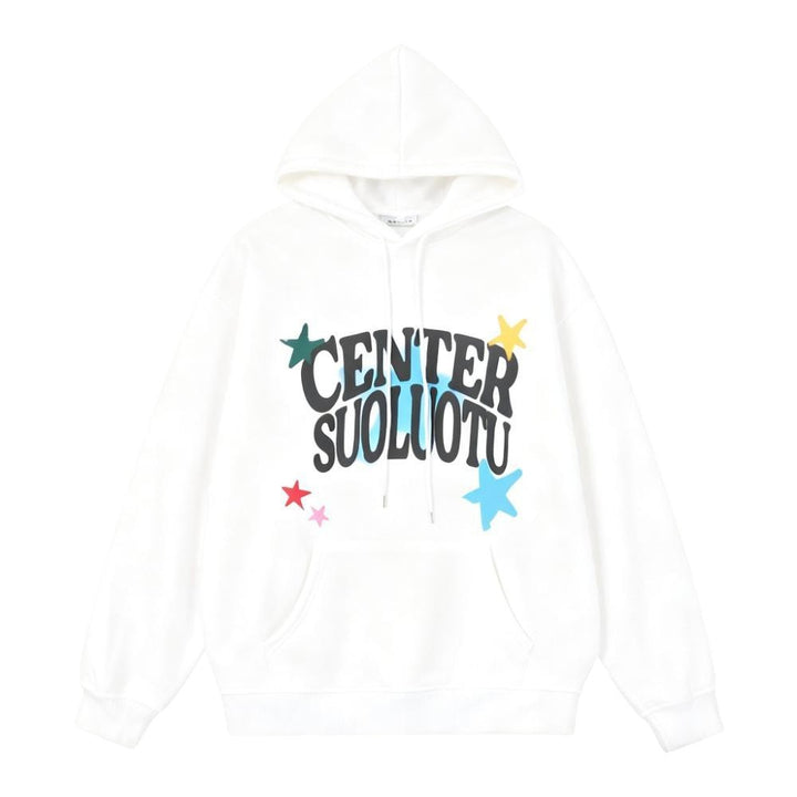 Kvinders hoodie med kreativt print Skovae
