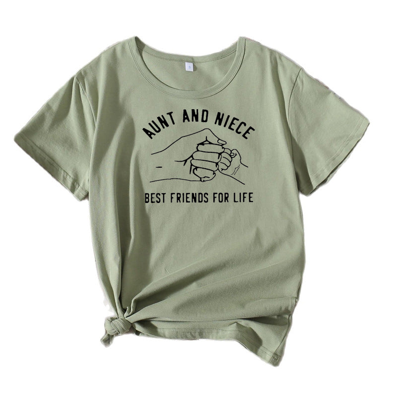 Dame Fritids Forhold Grafik T-shirt Stilla