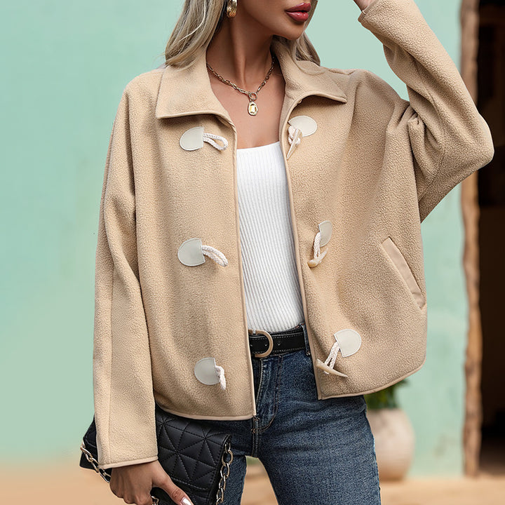 Femme Cozy Fleece Knap-Up Jakke Stilla
