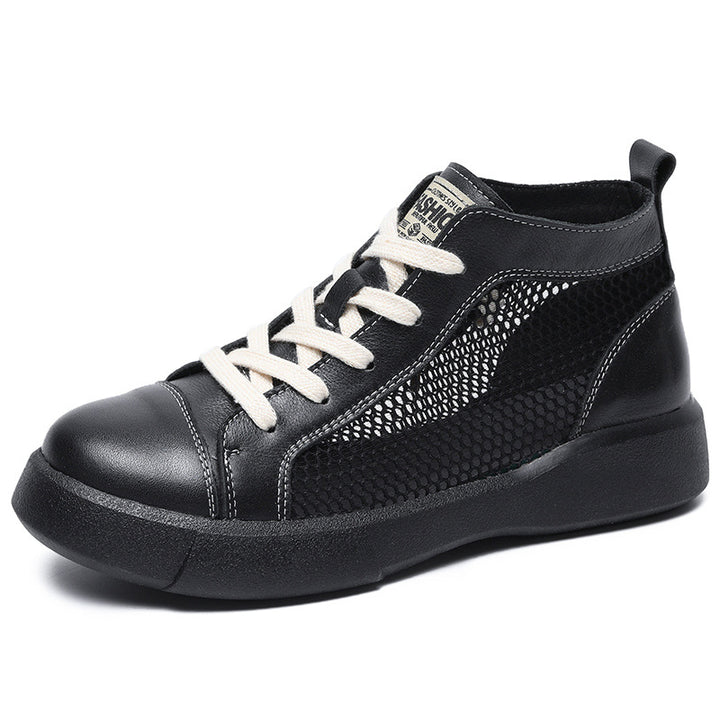 Herrer High-Top Sport Sneakers med åndbare mesh-paneler Stilla