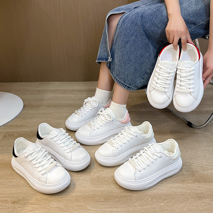 Dame komfortable plateau-sneakers med åndbart overmateriale Stilla