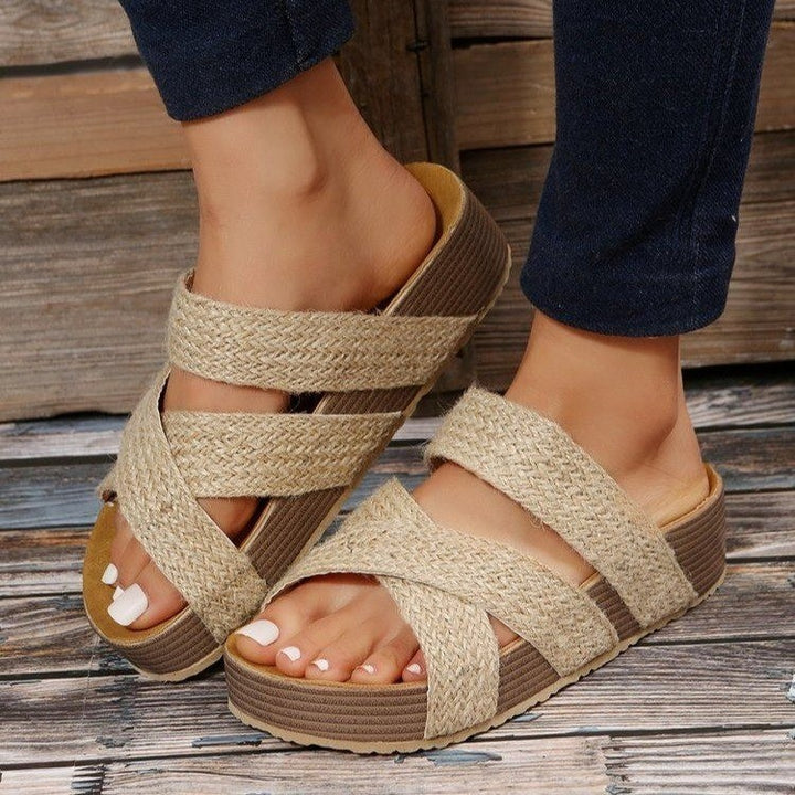 Dame mode plateau sandaler Stilla
