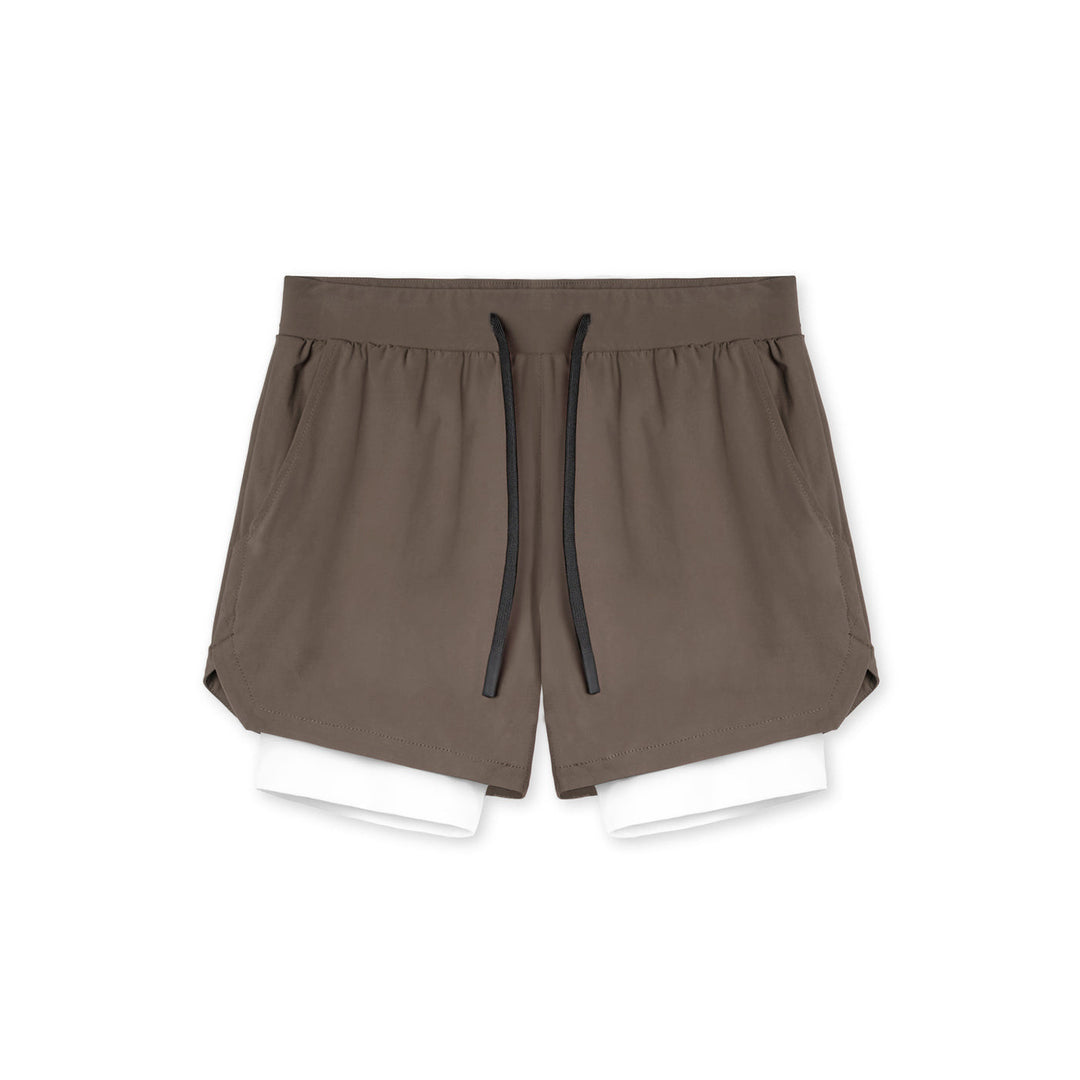 Dame Sporty løbeshort med integreret inderslip og elastisk talje Stilla