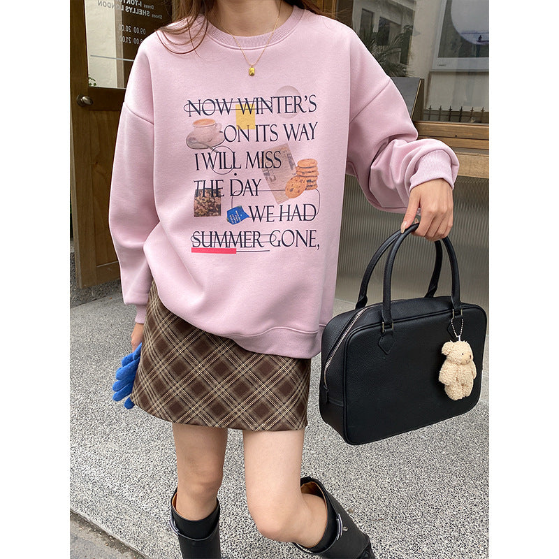 Kvindernes sweatshirts med kreativt print og afslappet snit Stilla