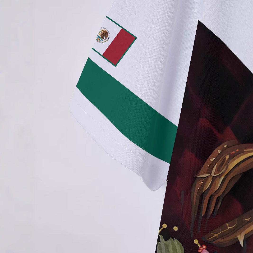 Herre poloshirt med mexicansk flagmotiv Stilla