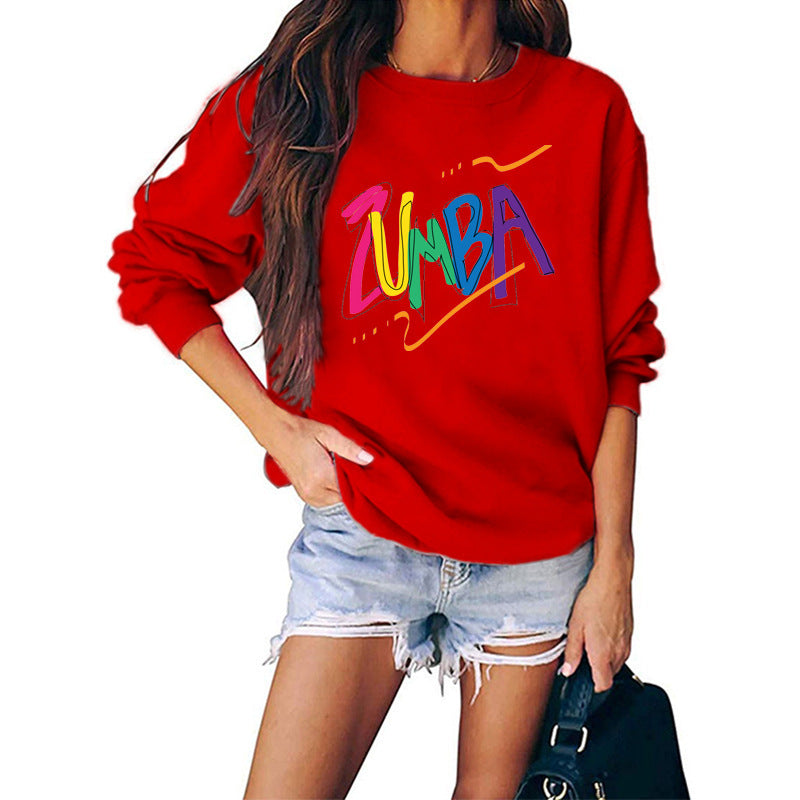Dame sweatshirt med moderne Zumba design og casual fit Stilla