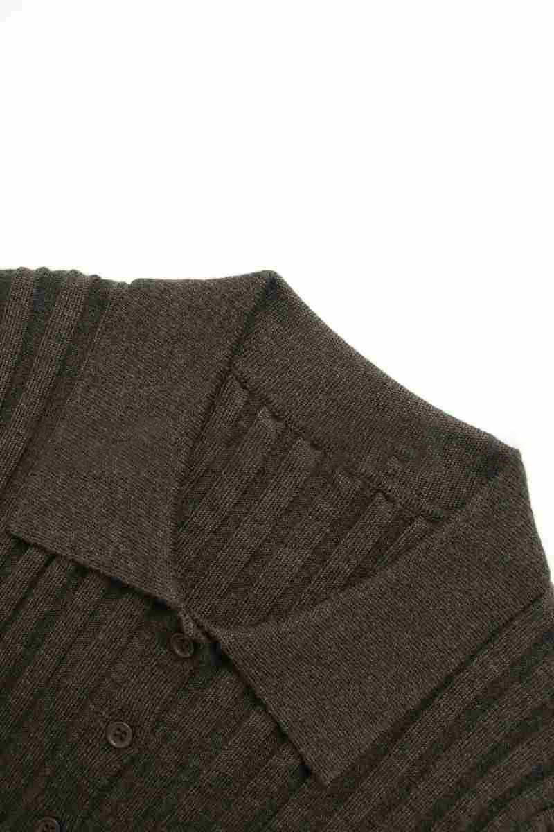 Kvinders ribstrikkede skjorter med slim fit Stilla