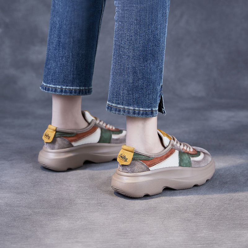 Stilfulde mesh-plateau-sneakers Stilla