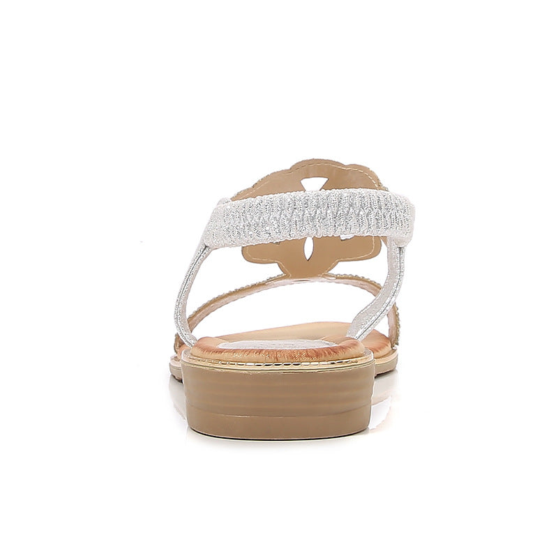 Dame elegante Riemensandaler med strass-applikationer Stilla