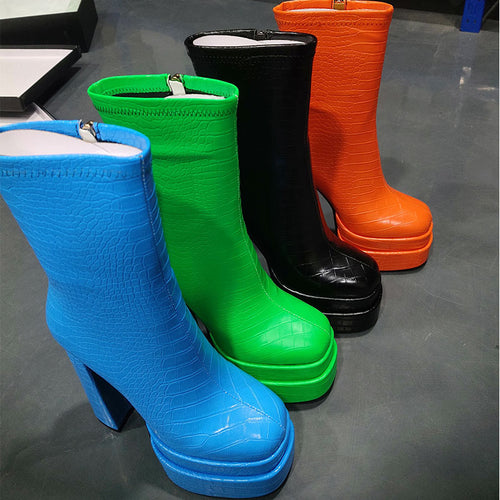 Femme platform stiletto støvler Stilla