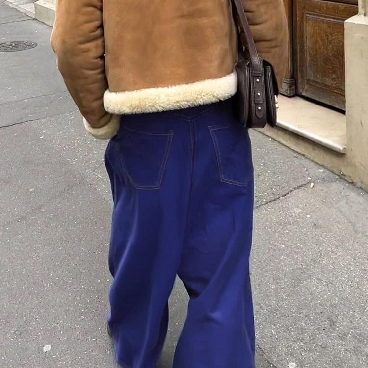 Damer Bredt skåret Høj talje bukser med elegante detaljer Stilla