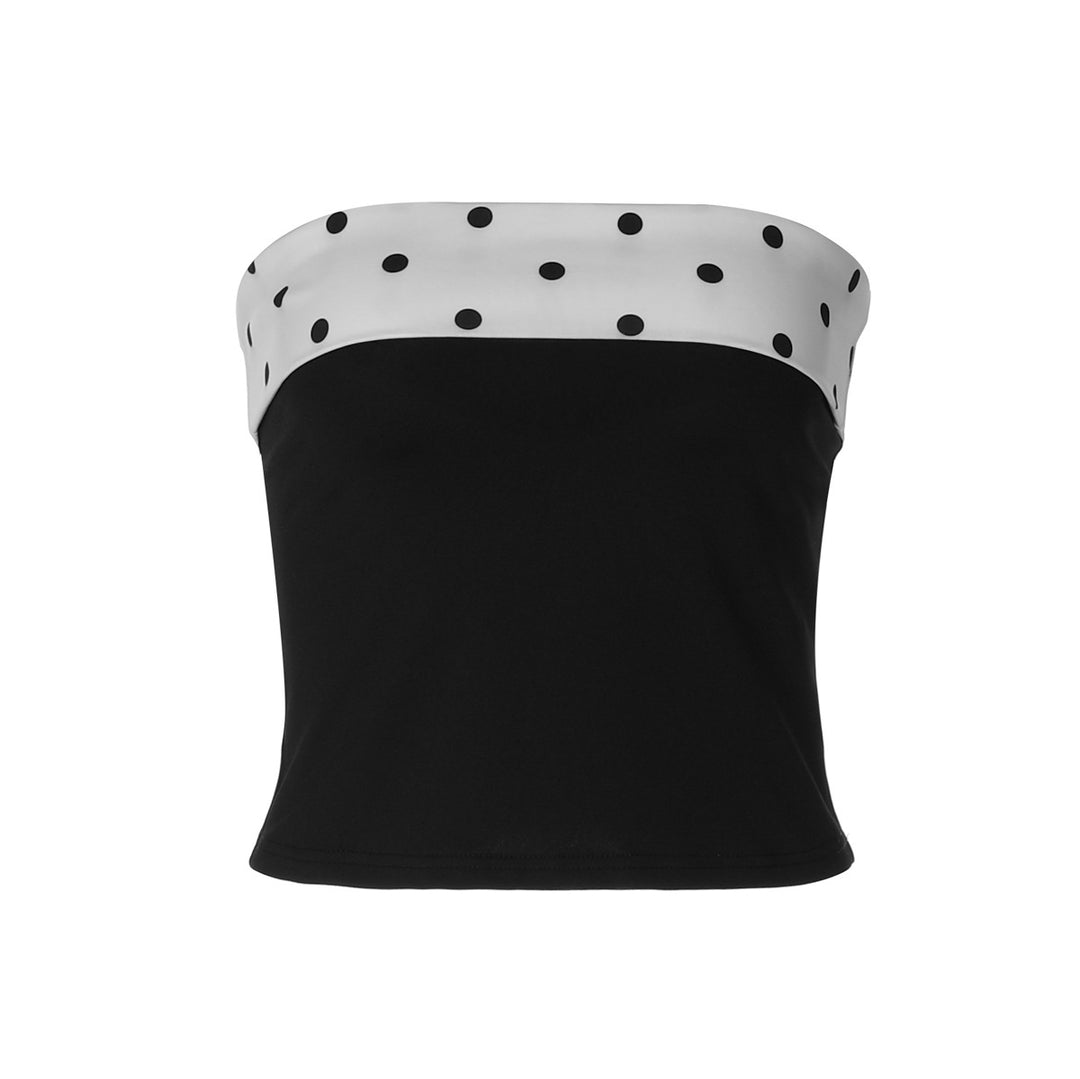 Dame Polka-Dots Bandeau-Top Skovae