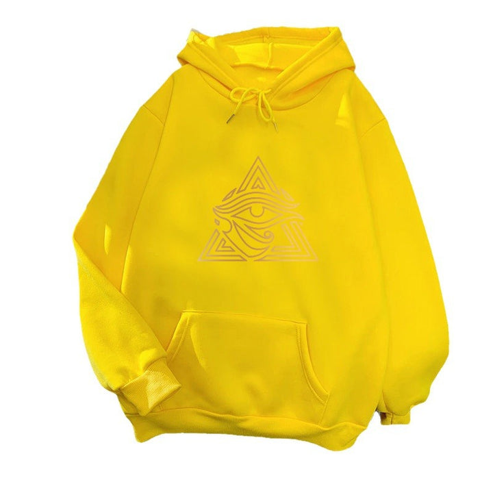 Kvindernes hoodie med kunstnerisk grafisk design Skovae