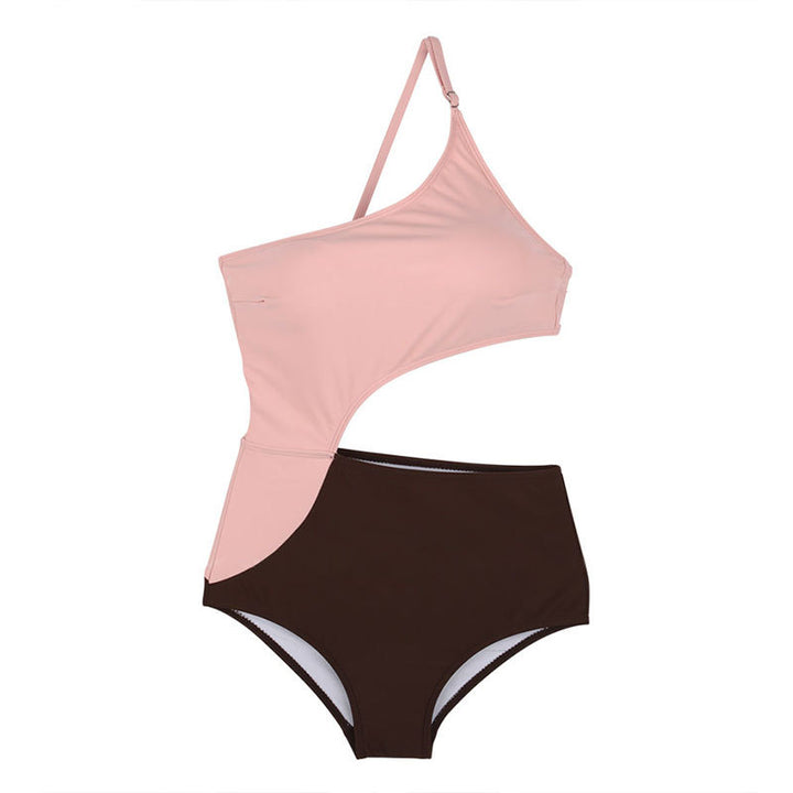 Dame asymmetrisk en-delt badedragt med raffinerede cut-out detaljer Stilla