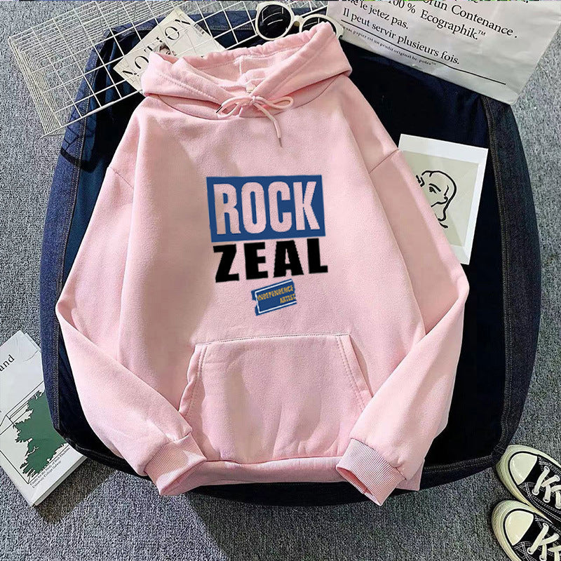 Dame hoodie med afslappet grafisk design Skovae