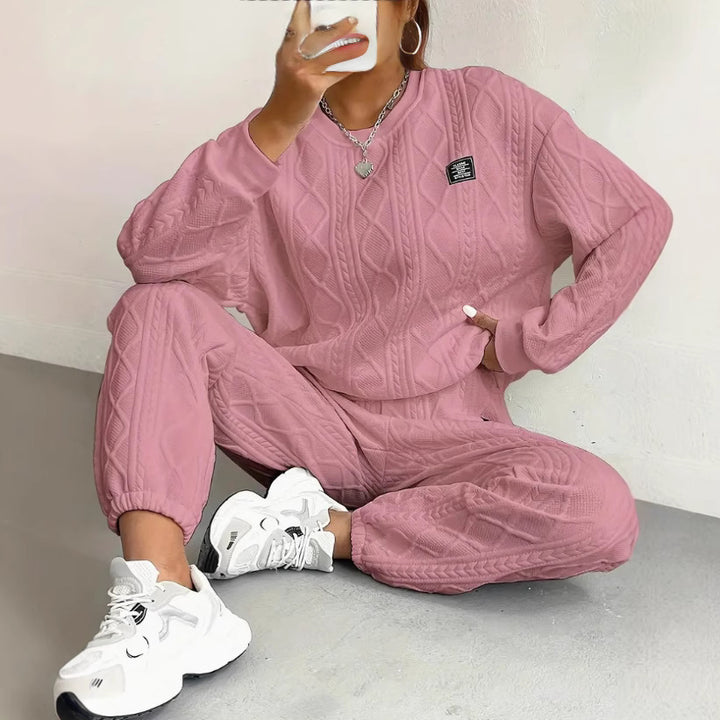 Dame Striklook Fritidsdragt Stilla
