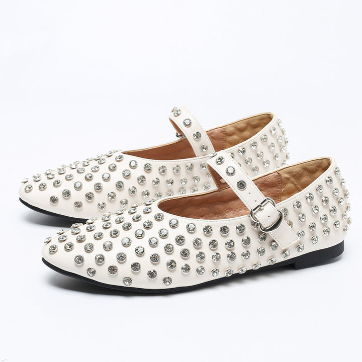 Dame Ballerinas med glitrende nitter Stilla