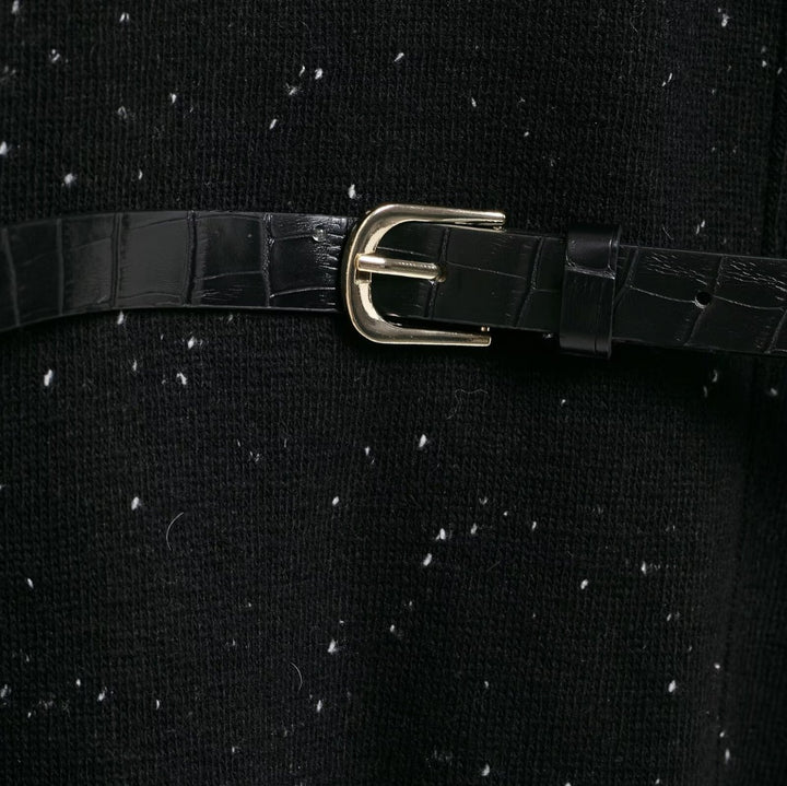Femme Cozy Rullekravepullover med justerbart bælte Stilla