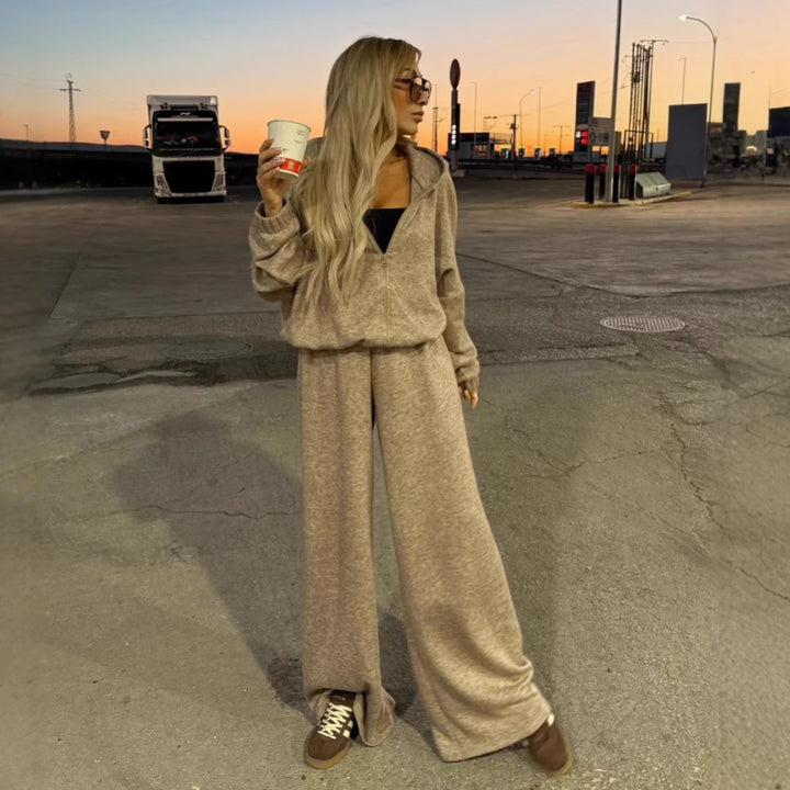 Dame moderne og komfortable hættetrøje jumpsuit Stilla